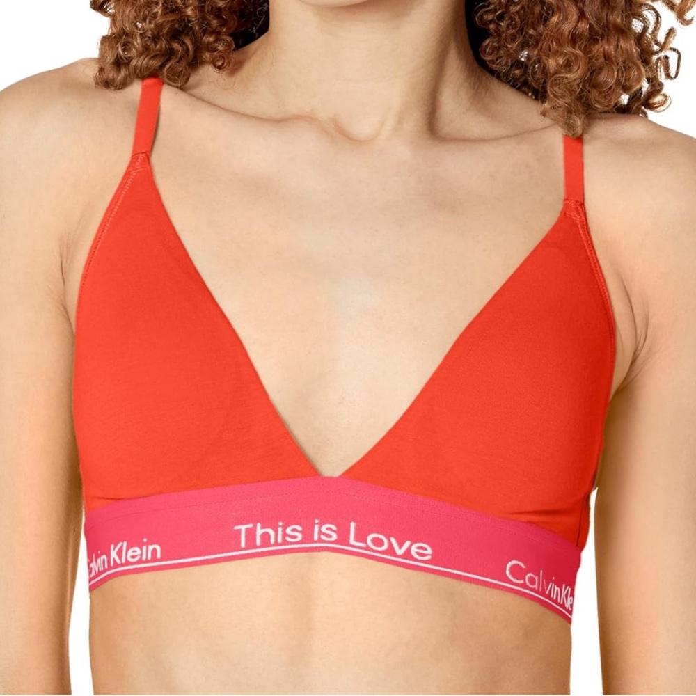 Calvin Klein Women's This is Love Lightly Lined Triangle Bra